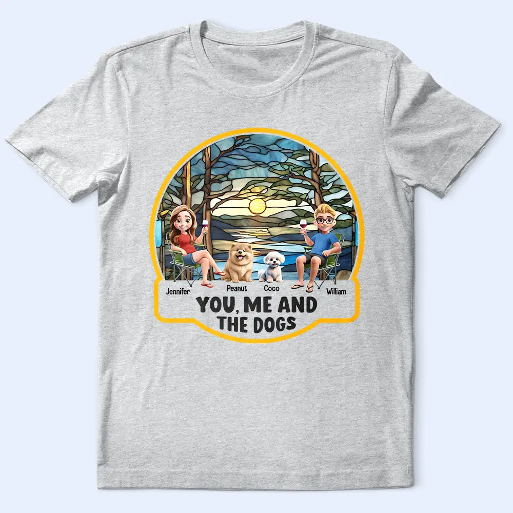 Beach You, Me And The Dog - Personalized T Shirt - Image 2