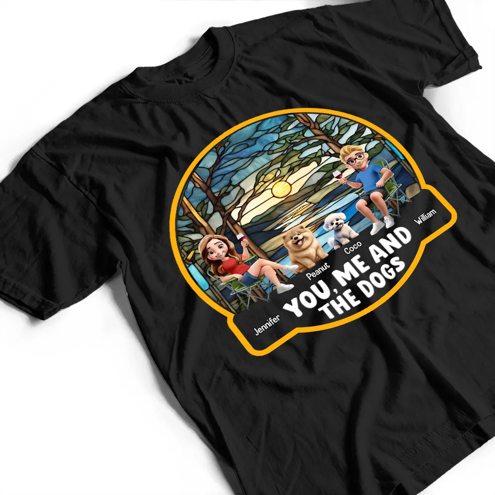 Beach You, Me And The Dog - Personalized T Shirt - Image 4