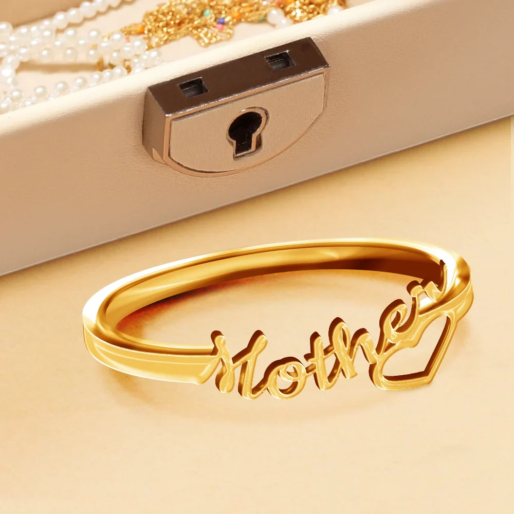 Beautiful Ring For Mom And Grandma - Personalized Custom Shaped Ring - Image 2