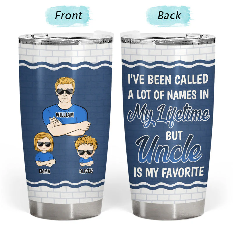 Been Called A Lot Of Names But Daddy Is My Favorite - Gift For Father - Personalized Custom Tumbler - Image 3