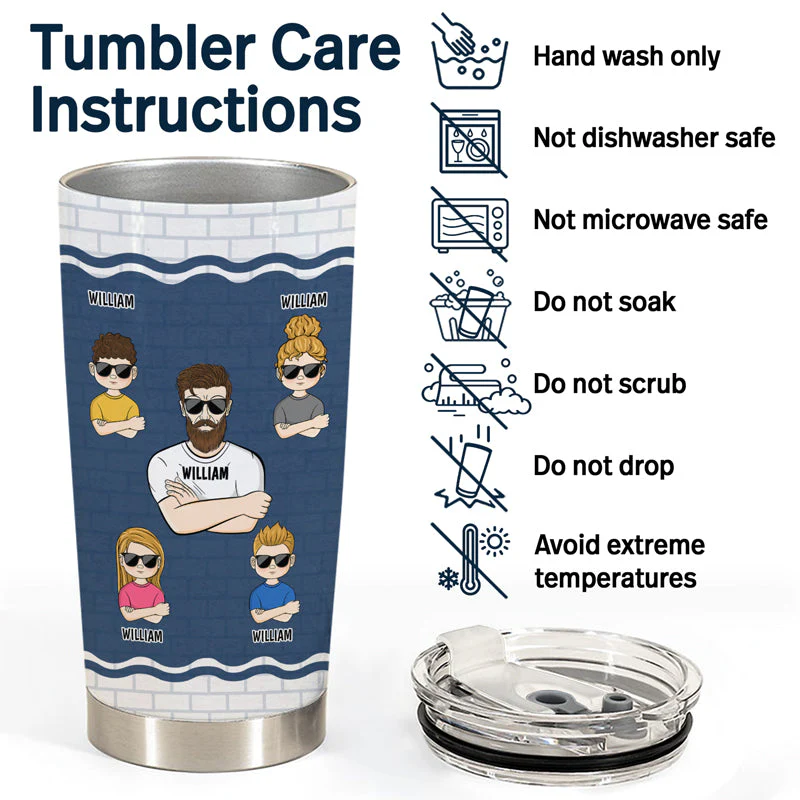 Been Called A Lot Of Names But Daddy Is My Favorite - Gift For Father - Personalized Custom Tumbler - Image 5