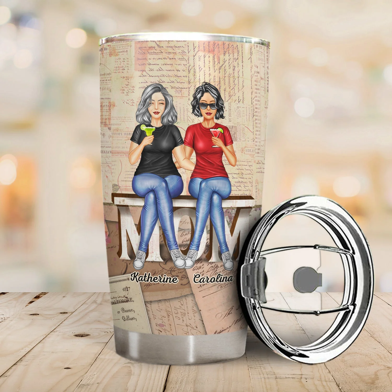 Behind Every Crazy Daughter Is A Mother - Birthday, Loving Gift For Mom, Grandma, Grandmother - Personalized Custom Tumbler - Image 2