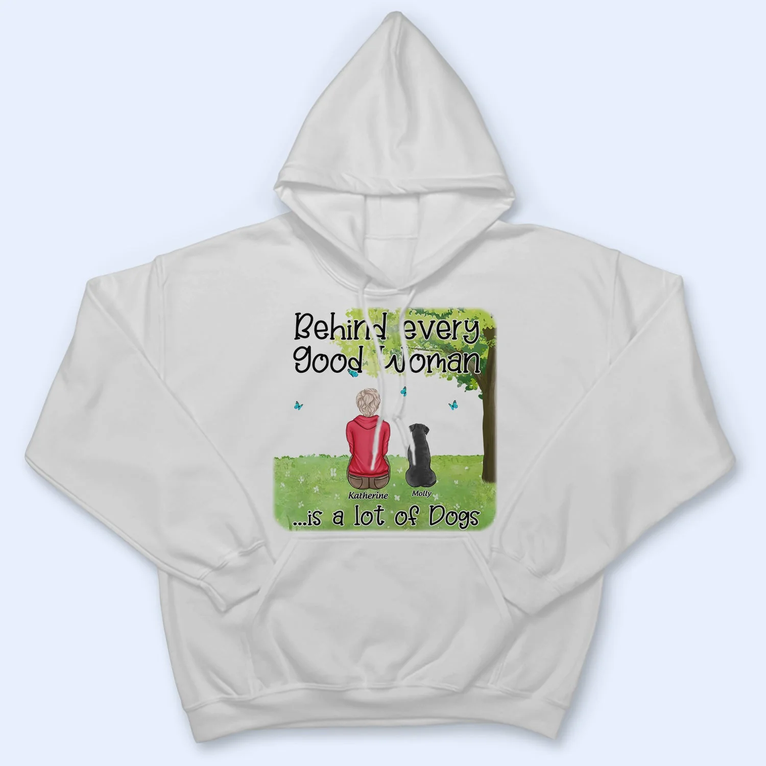 Behind Every Good Women - Gift For Pet Lovers - Personalized T Shirt - Image 4