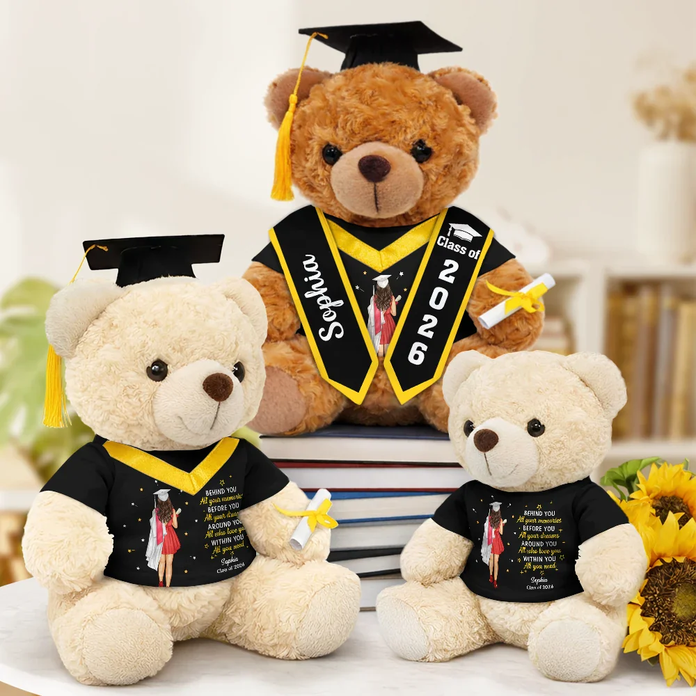 Behind You All Memories - Personalized Teddy Bear - Image 2