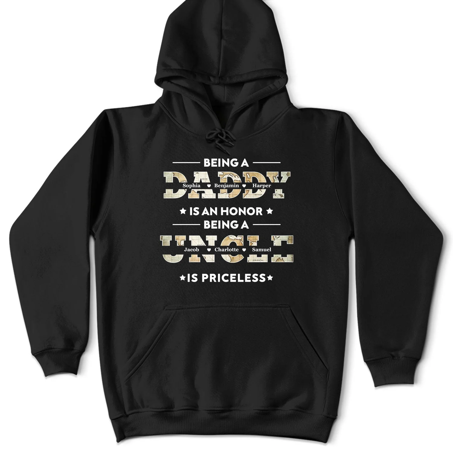 Being A Dad Is An Honor Being A Papa Is Priceless - Gift For Fathers, Grandpas - Personalized T Shirt - Image 4