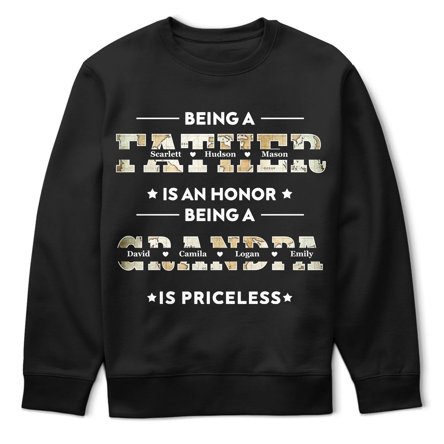 Being A Dad Is An Honor Being A Papa Is Priceless - Gift For Fathers, Grandpas - Personalized T Shirt - Image 5