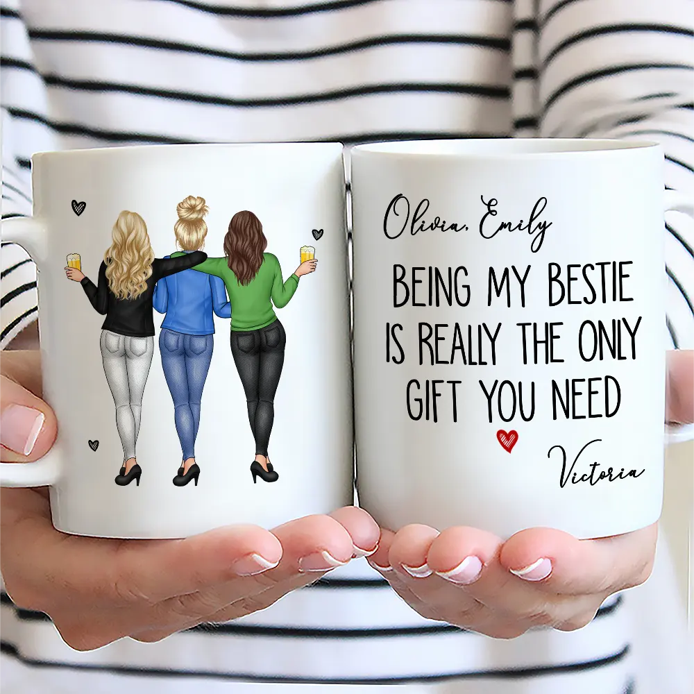 Being My Bestie Is Really The Only Gift You Need - Personalized Mug - Image 2