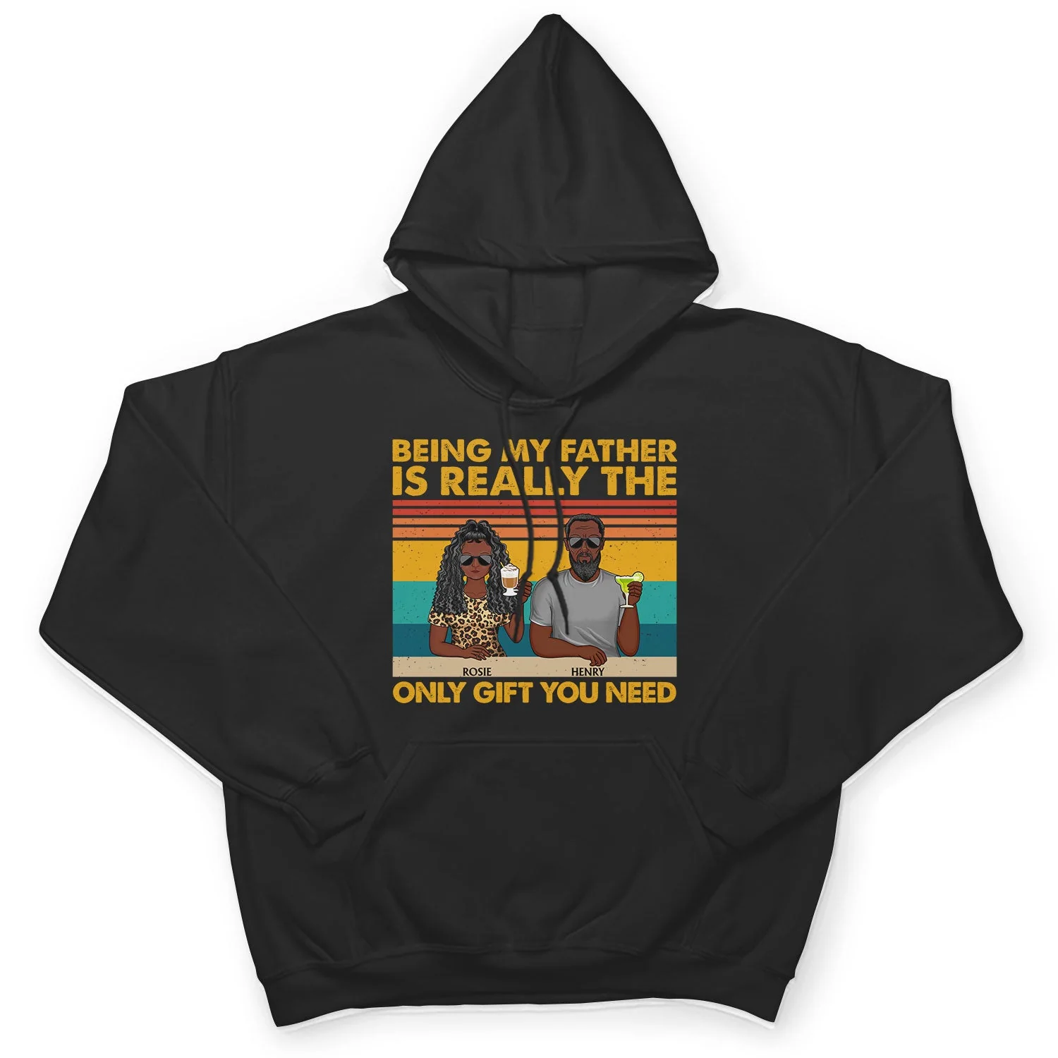 Being Our Father Is Really The Only Gift You Need - Funny, Birthday Gift For Dad, Papa, Husband - Personalized Custom T Shirt - Image 4