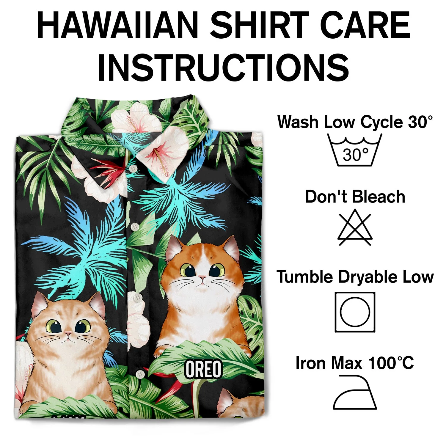 Best Cat Dad Ever Tropical Beach Vibes - Birthday, Summer Gift For Men, Pet Lovers - Personalized Custom Hawaiian Shirt - Image 4