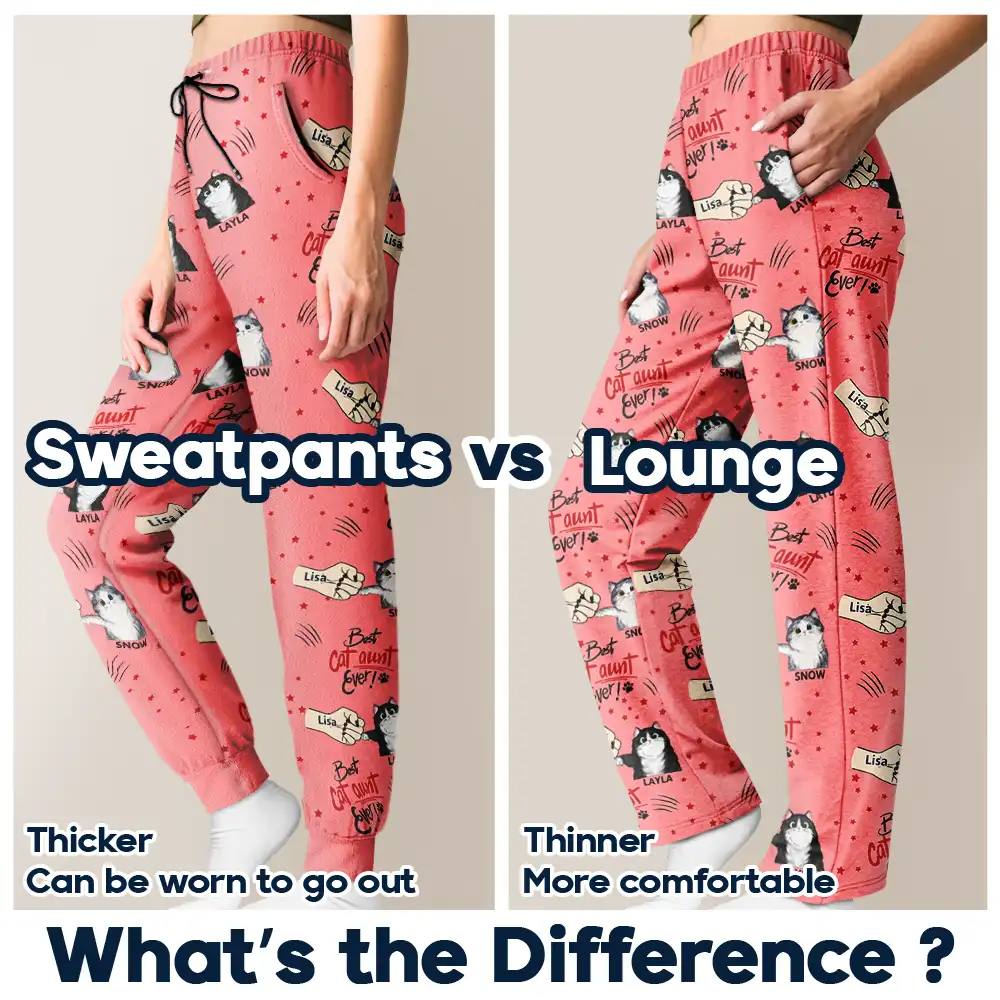 Best Cat Mom Mum Ever - Personalized Pajama Pants - Image 6