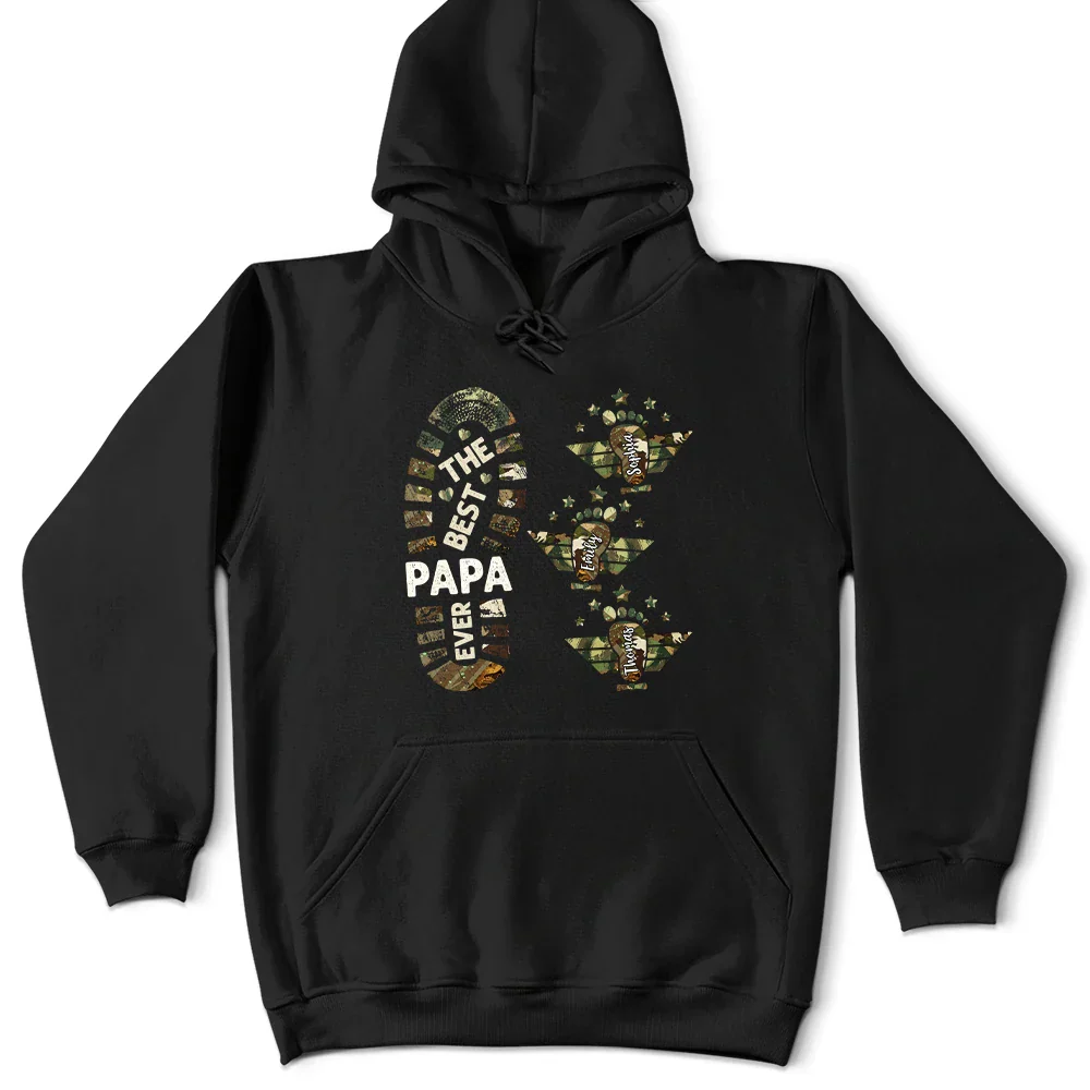 Best Dad Ever - Personalized T Shirt - Image 4