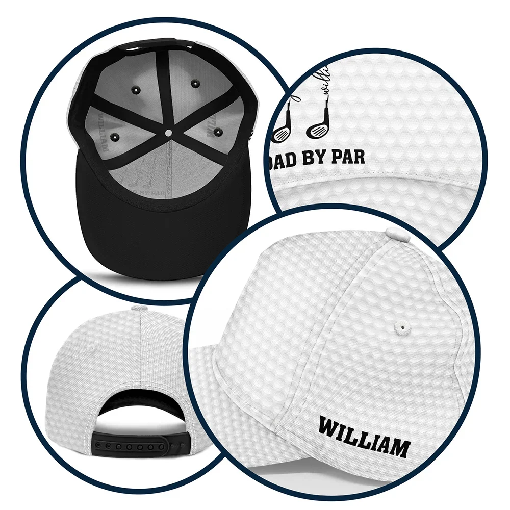 Best Dad Grandpa By Par Golf Clubs - Personalized Classic Cap - Image 5