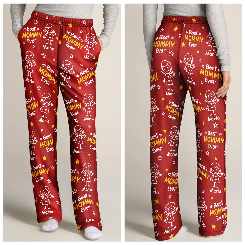 Best Dad Grandpa Ever - Personalized Pajama Pants - Image 4