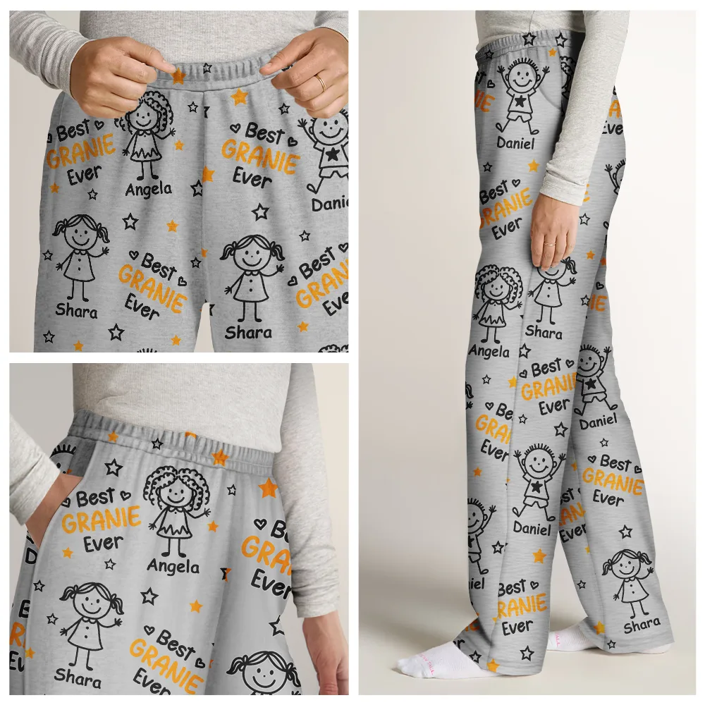 Best Dad Grandpa Ever - Personalized Pajama Pants - Image 8
