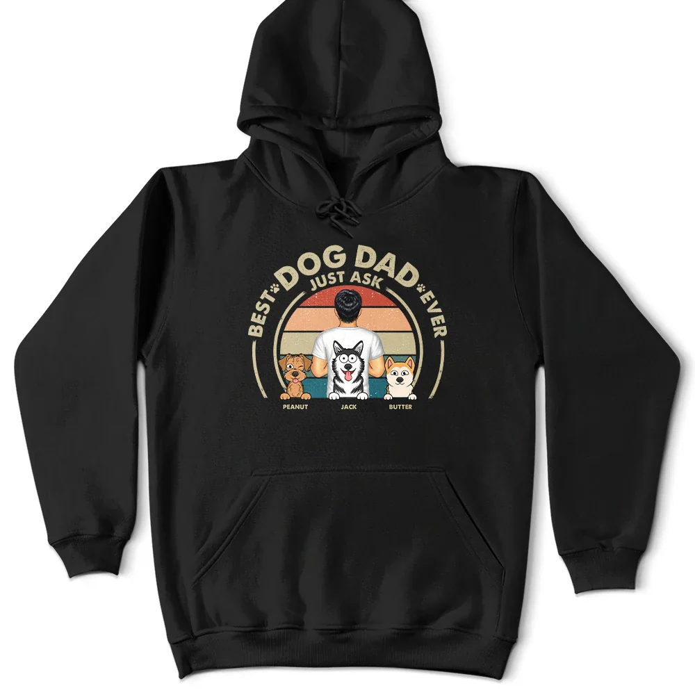 Best Dog Dad Ever - Personalized T Shirt - Image 4