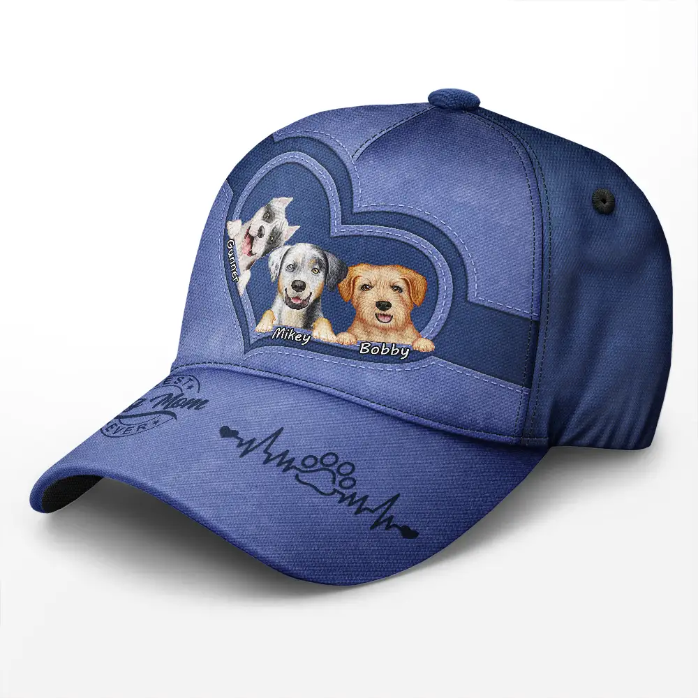 Best Dog Dad Mom Mum Ever - Personalized Classic Cap - Image 2