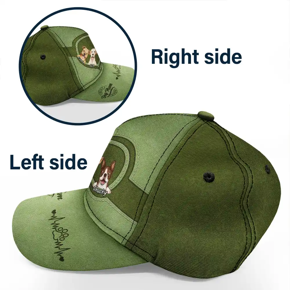 Best Dog Dad Mom Mum Ever - Personalized Classic Cap - Image 3