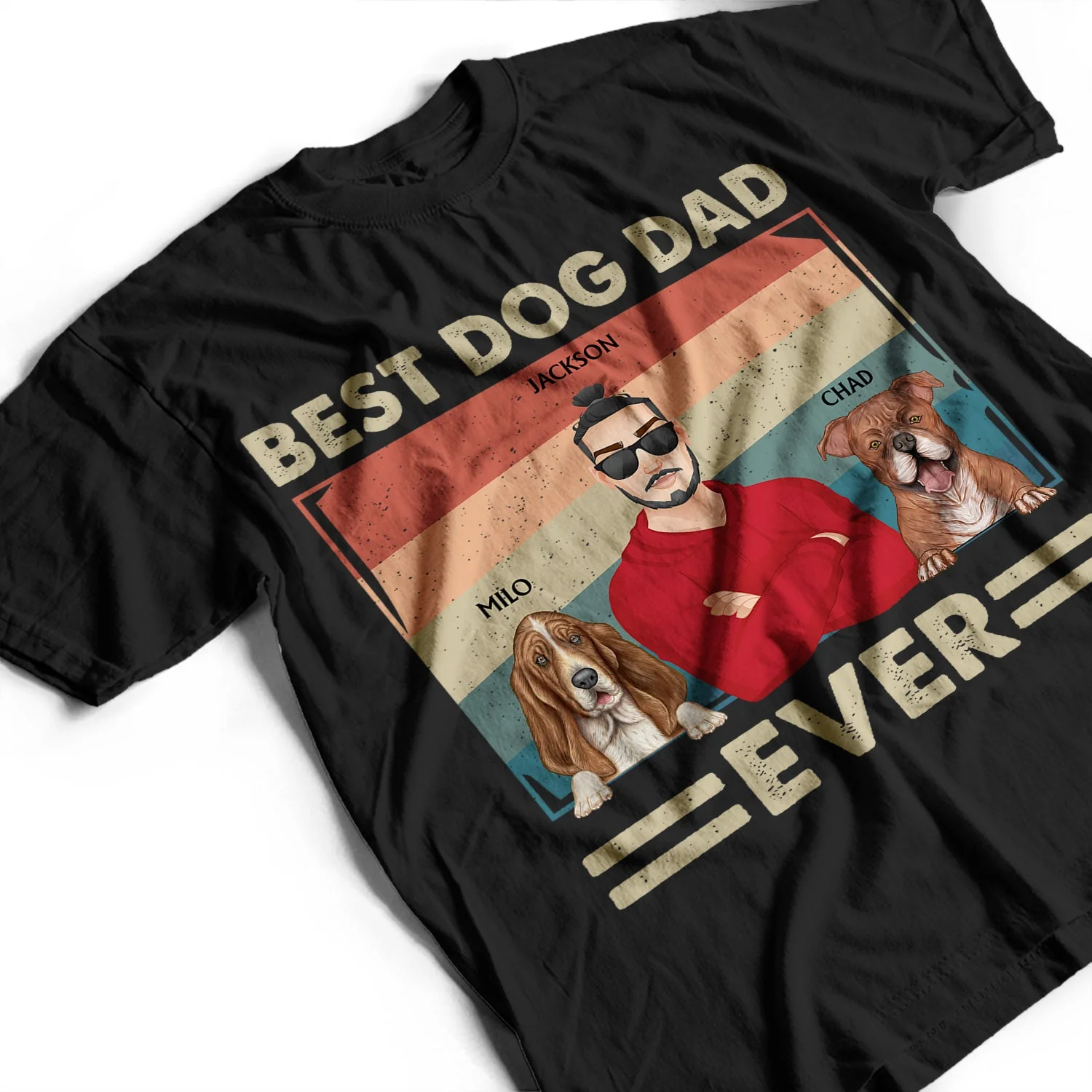 Best Dog Mom Ever - Gift For Dog Lovers, Dog Mom, Dog Dad - Personalized T Shirt - Image 3