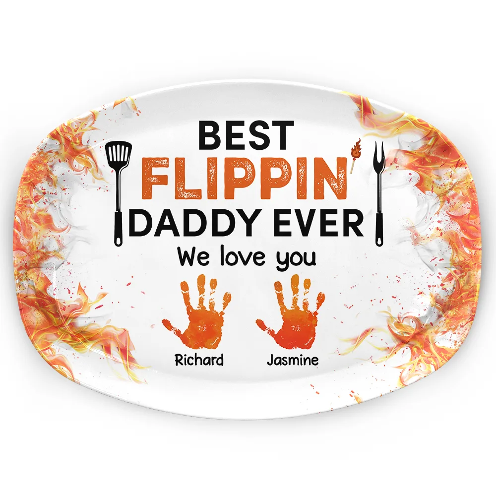 Best Flippin' Dad Ever - Personalized Plate - Image 2