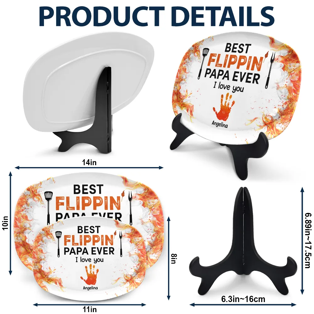 Best Flippin' Dad Ever - Personalized Plate - Image 5