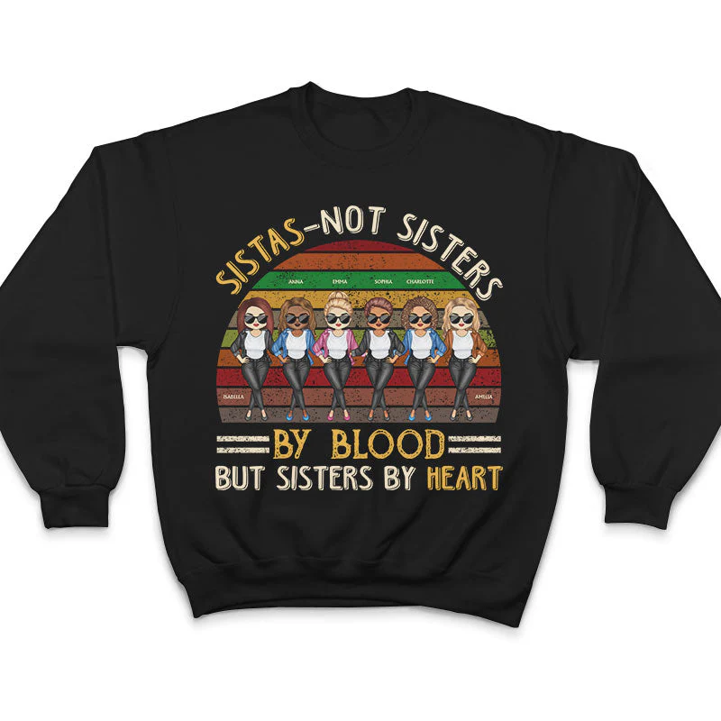 Best Friends Are The Sistas - Bestie Sister Gift - Personalized Custom T Shirt - Image 5