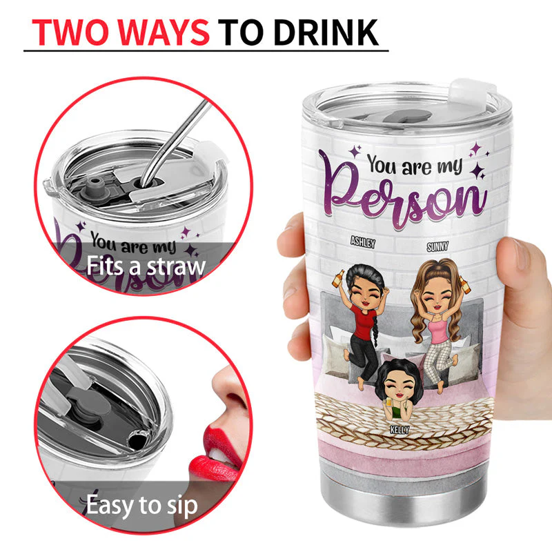 Best Friends Are The Sisters We Choose For Ourselves - Gift For Bestie - Personalized Custom Tumbler - Image 4