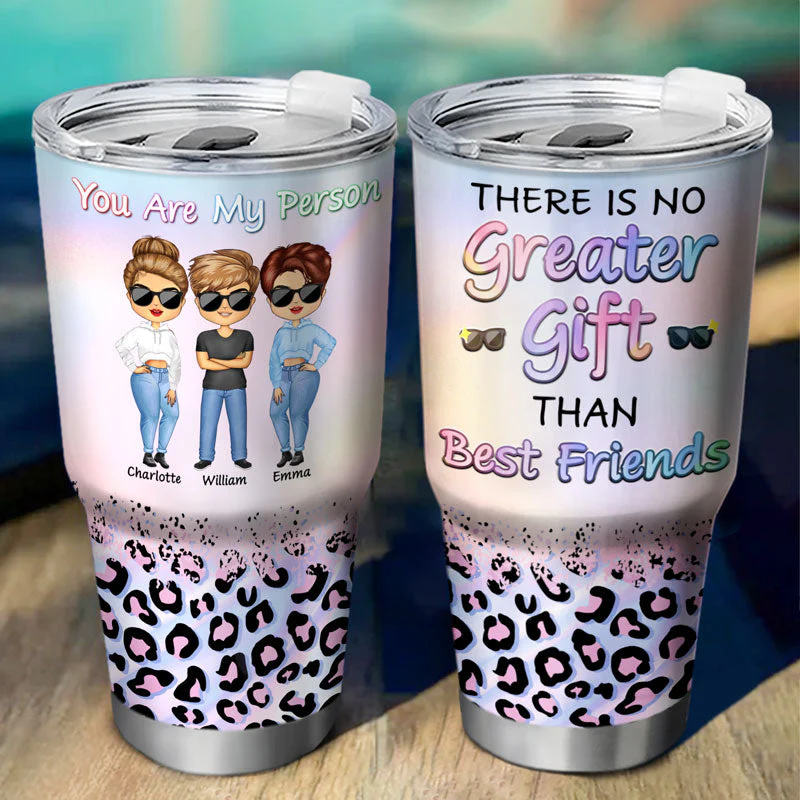 Best Friends Are The Sisters We Choose For Ourselves - Gift For BFF And Sibling - Personalized Custom 30 Oz Tumbler - Image 2