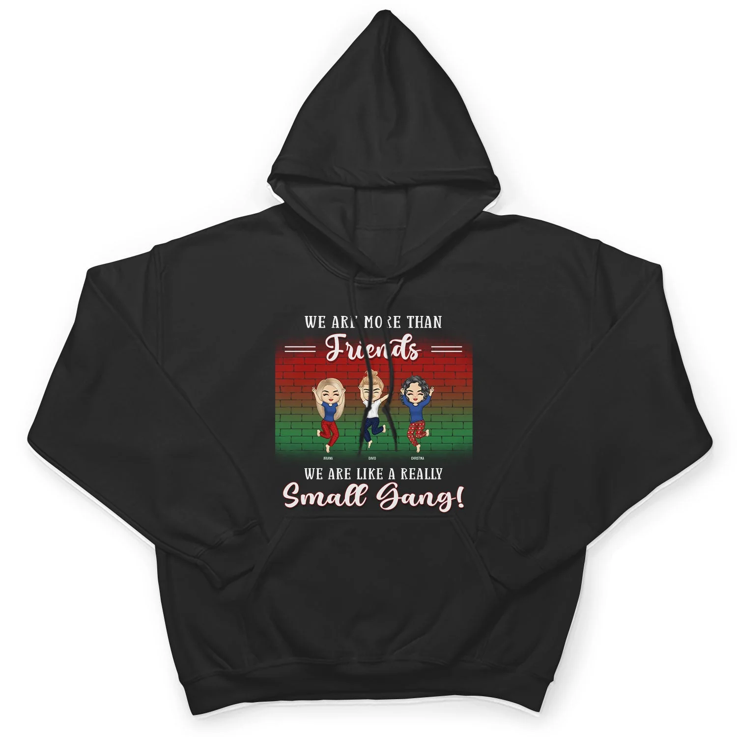Best Friends Be Naughty Save Santa The Trip - Christmas Gift For Bestie - Personalized Custom T Shirt - Image 4