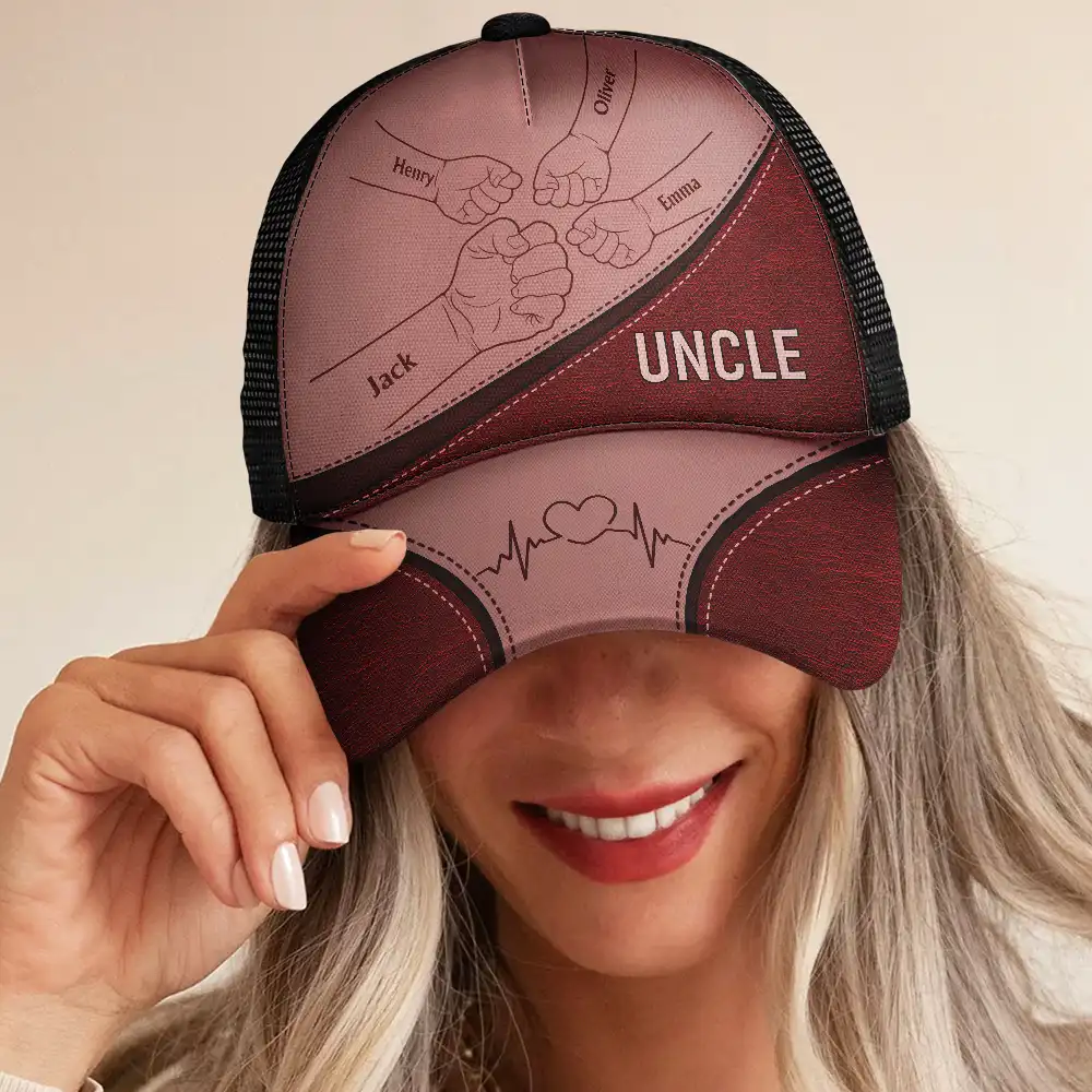 Best Friends For Life Dad Grandad - Personalized Mesh-back Casual Cap - Image 5