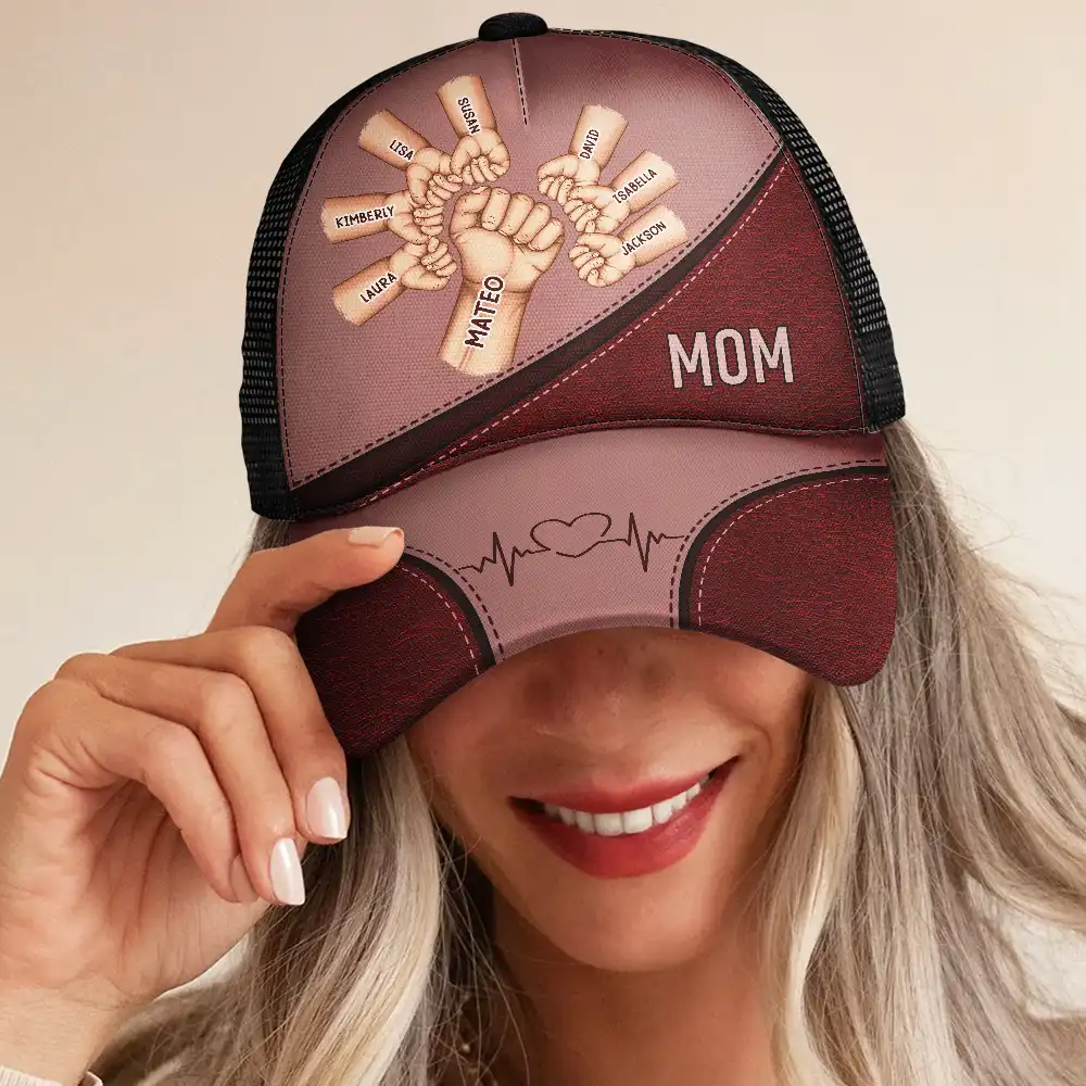 Best Friends For Life Daddy Grandad - Personalized Mesh-back Casual Cap - Image 5