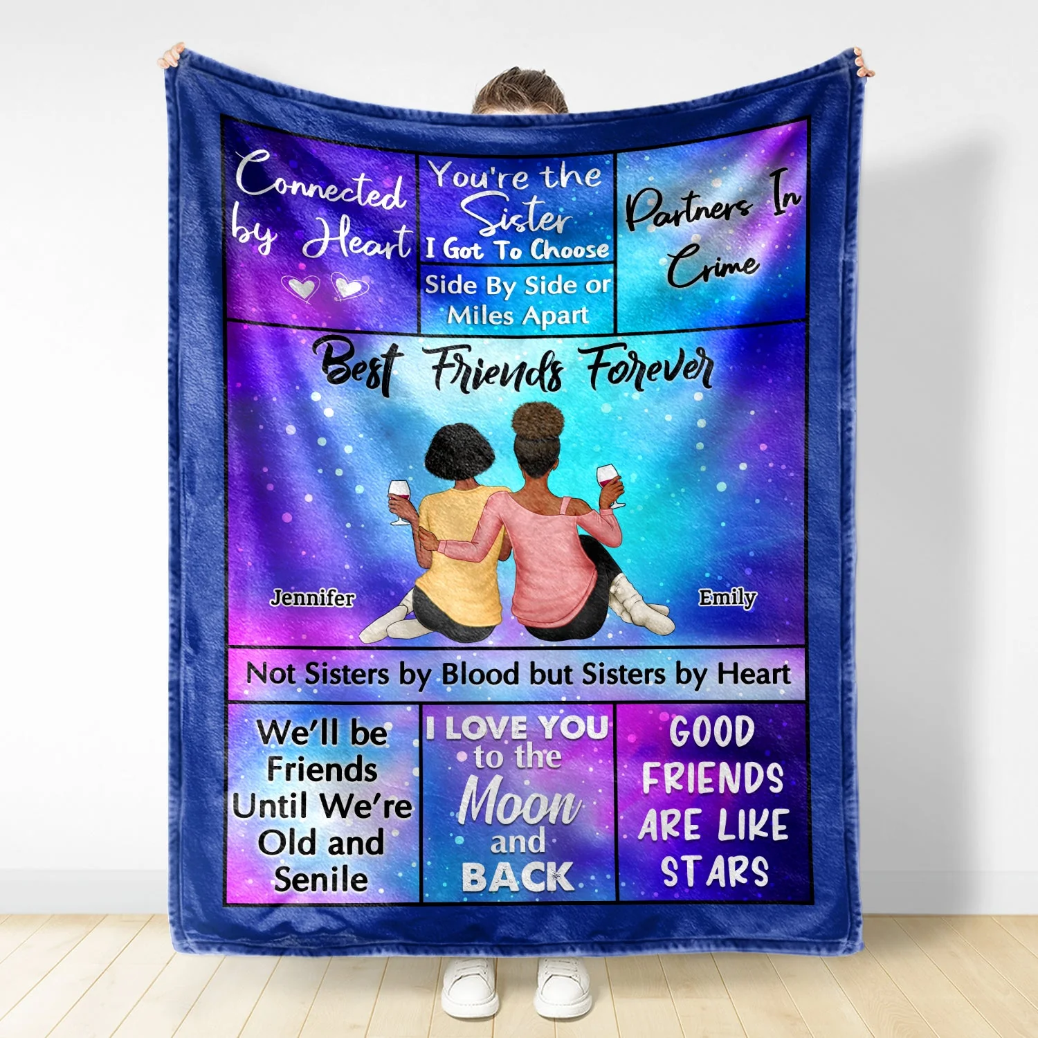 Best Friends Forever - Loving Gifts For Besties - Personalized Fleece Blanket - Image 2