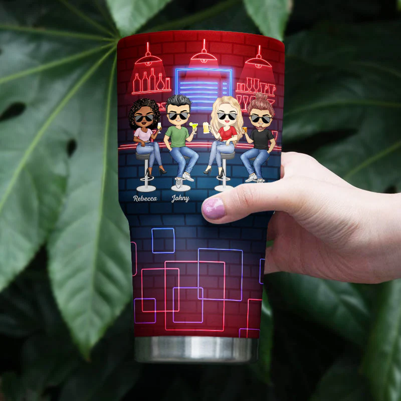 Best Friends Here's To Another Year Of Bonding Over Alcohol - Bestie BFF Gift - Personalized Custom 30 Oz Tumbler - Image 4