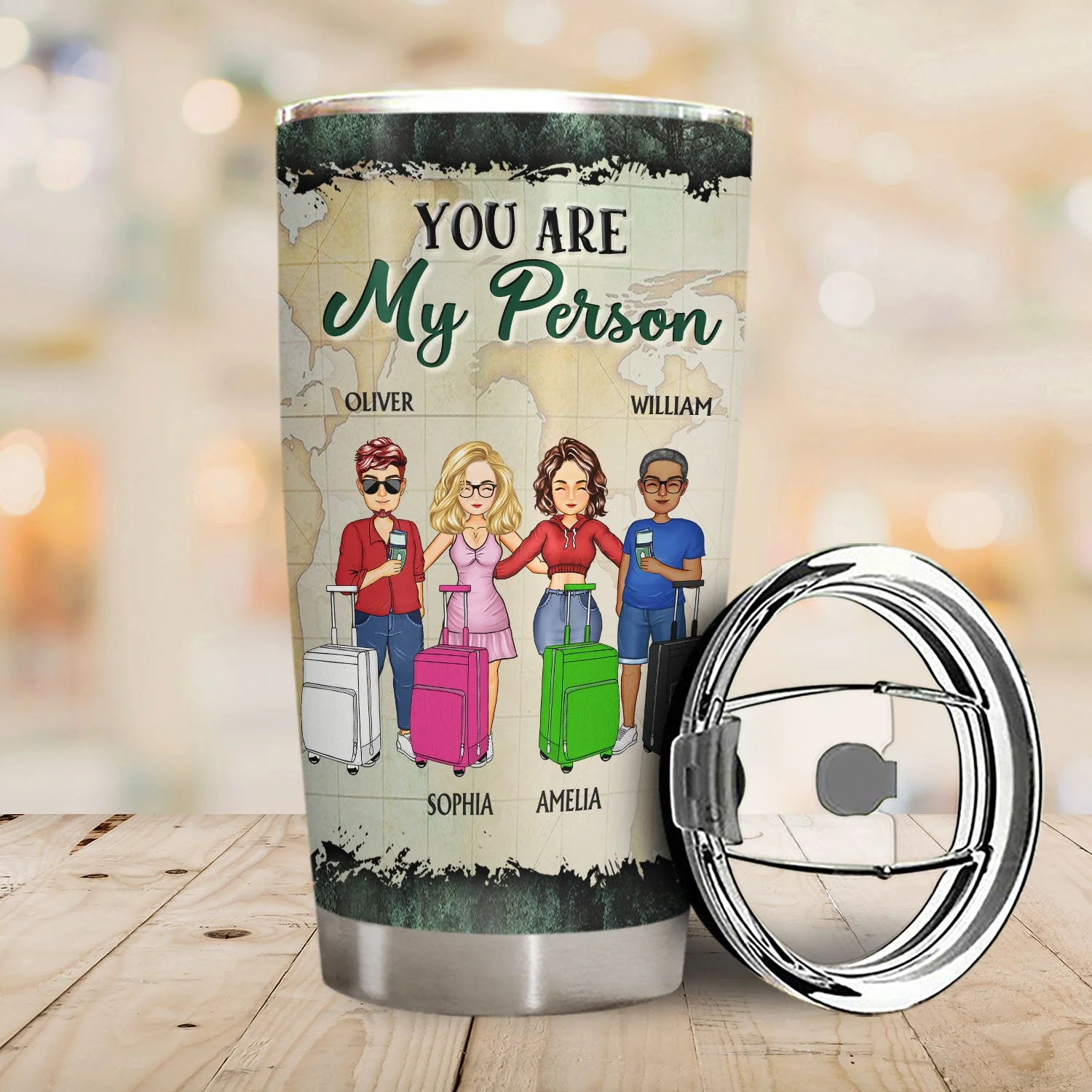 Best Friends That Travel Together Stay Together - Gift For BFF - Personalized Custom Tumbler - Image 2