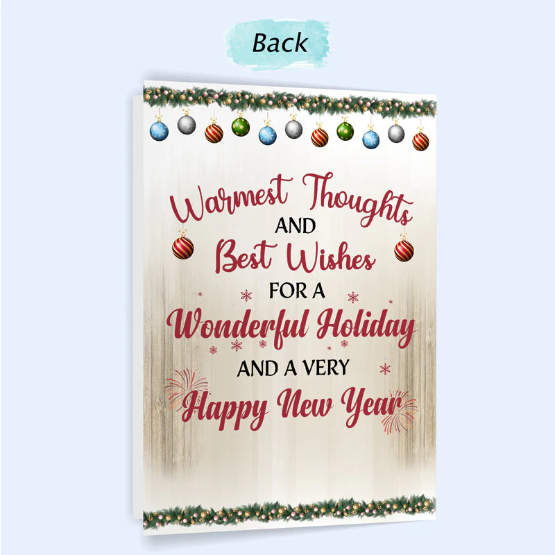 Best Friends There Is No Greater Gift Than Friendship - Christmas Gift For BFF - Personalized Custom Folded Greeting Card - Image 3