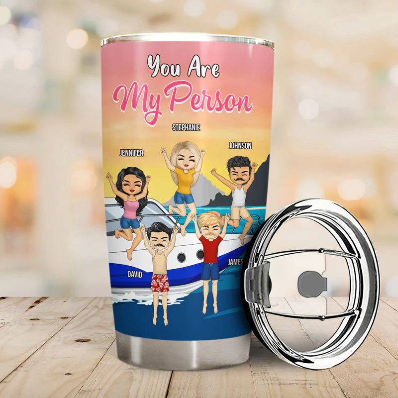 Best Friends This Is Us A Little Bit Of Crazy Friendship - Gift For Bestie - Personalized Custom Tumbler - Image 2