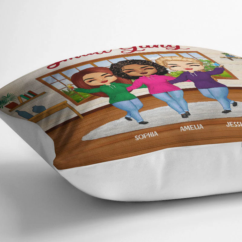 Best Friends We Are Like A Small Gang - Gift For BFF And Colleagues - Personalized Custom Pillow - Image 3