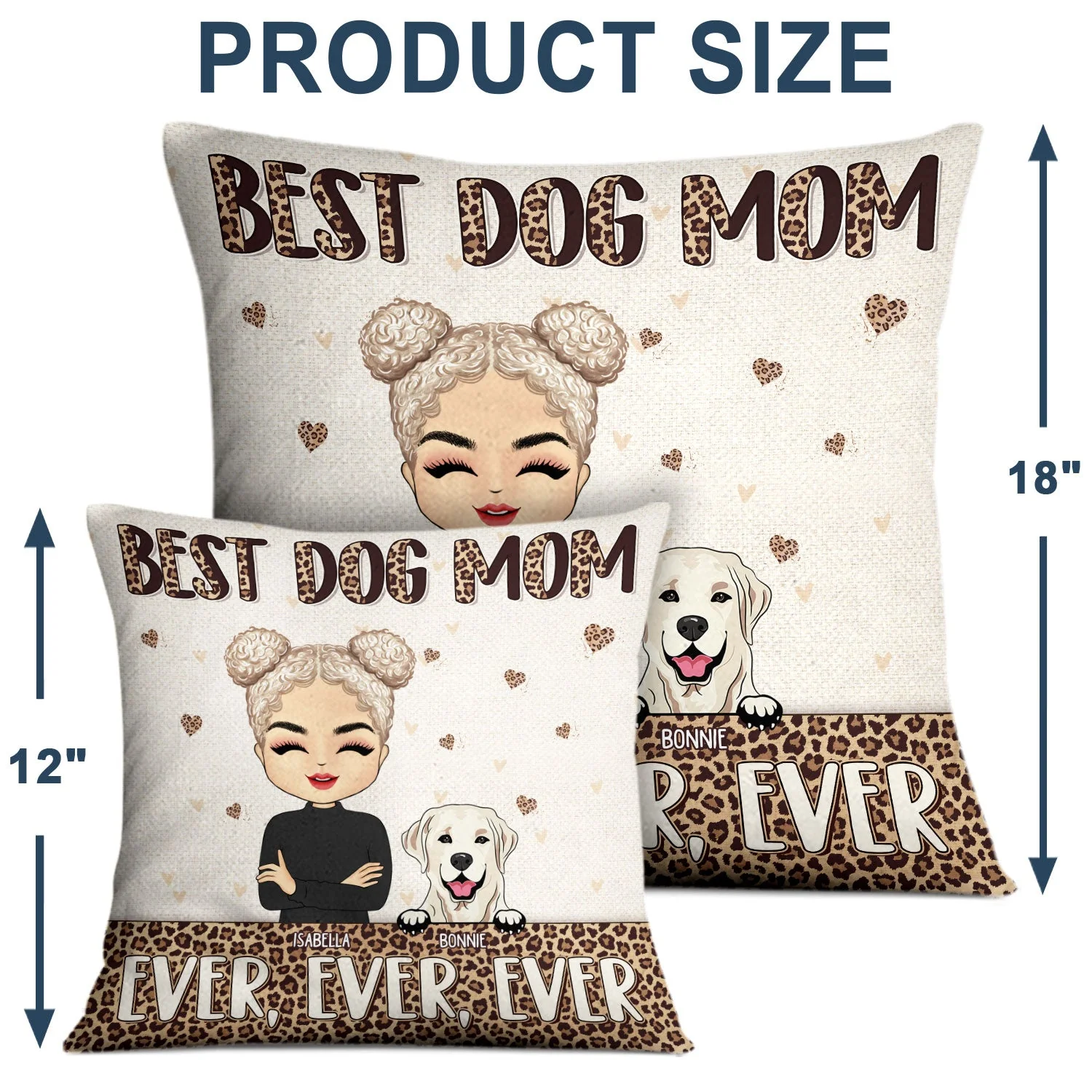 Best Fur Mom Ever - Gift For Pet Lovers - Personalized Custom Pillow - Image 4