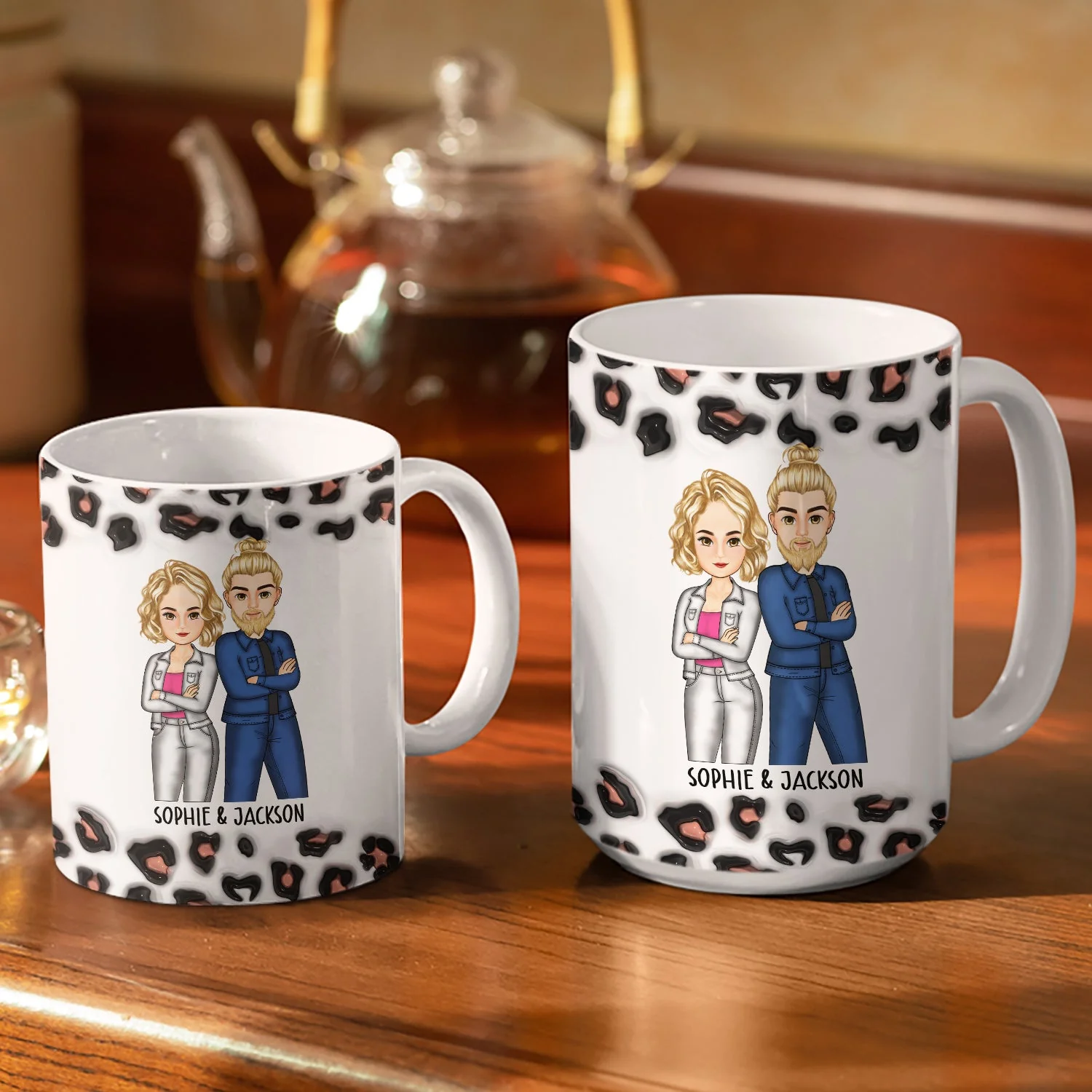 Best Sister Ever - Gift For Siblings - 3D Inflated Effect Printed Mug, Personalized White Edge-to-Edge Mug - Image 3