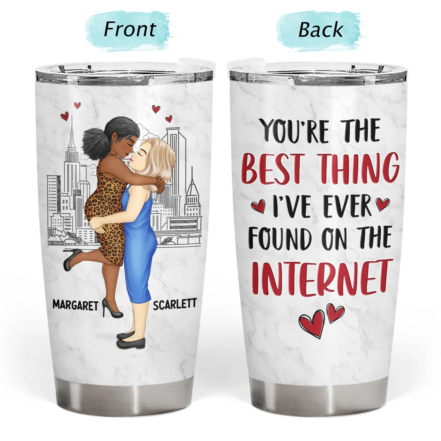 Best Thing Found On The Internet - Gift For Couples - Personalized Tumbler - Image 3