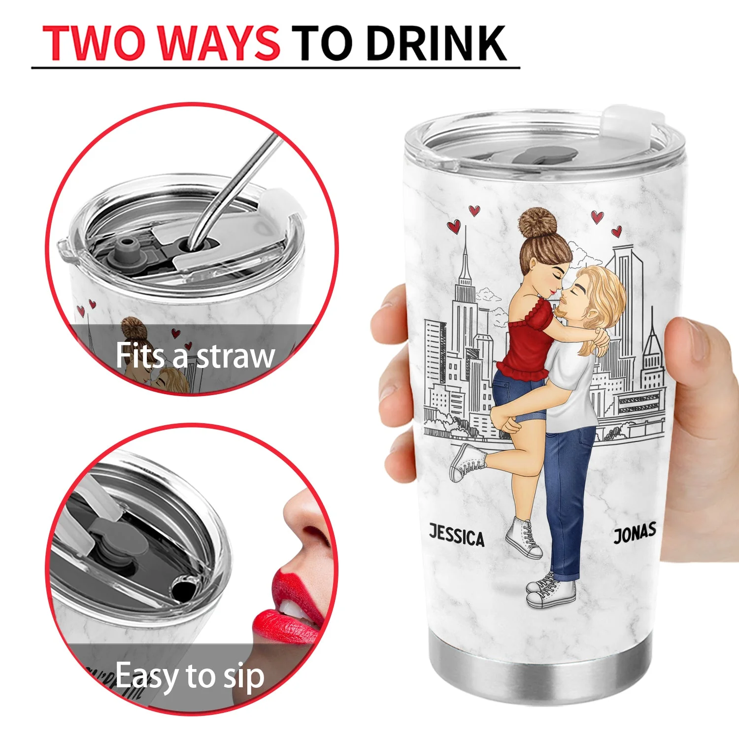 Best Thing Found On The Internet - Gift For Couples - Personalized Tumbler - Image 4