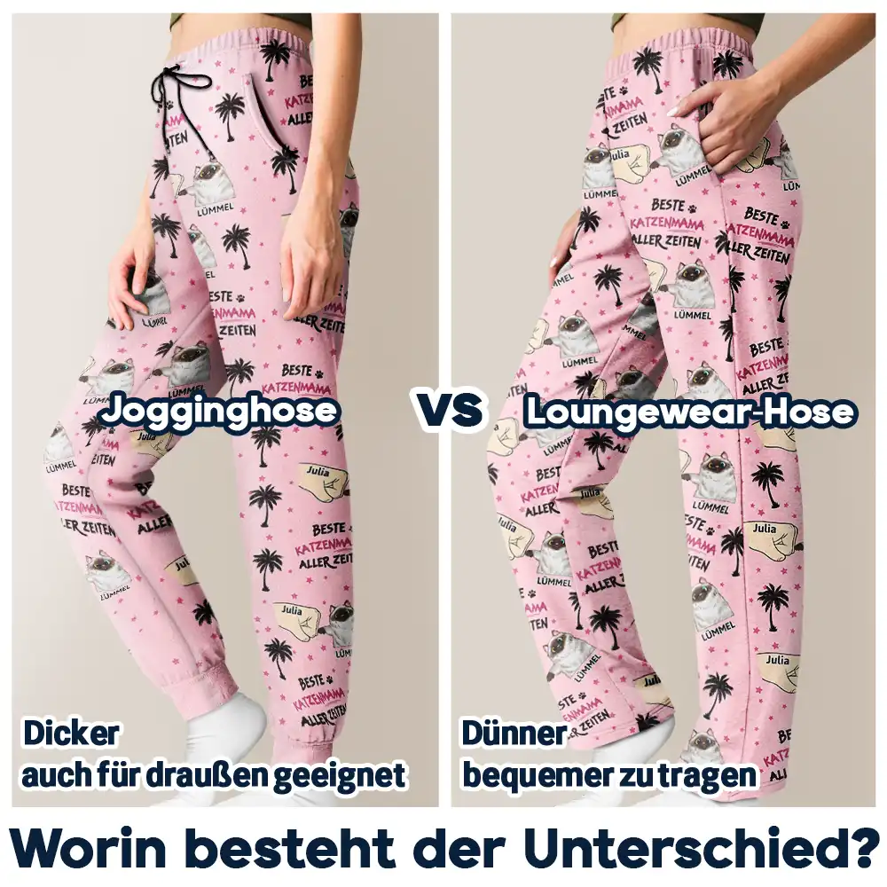 Bester Katzenpapa Aller Zeiten - Personalisierte Pyjamahose - Image 6