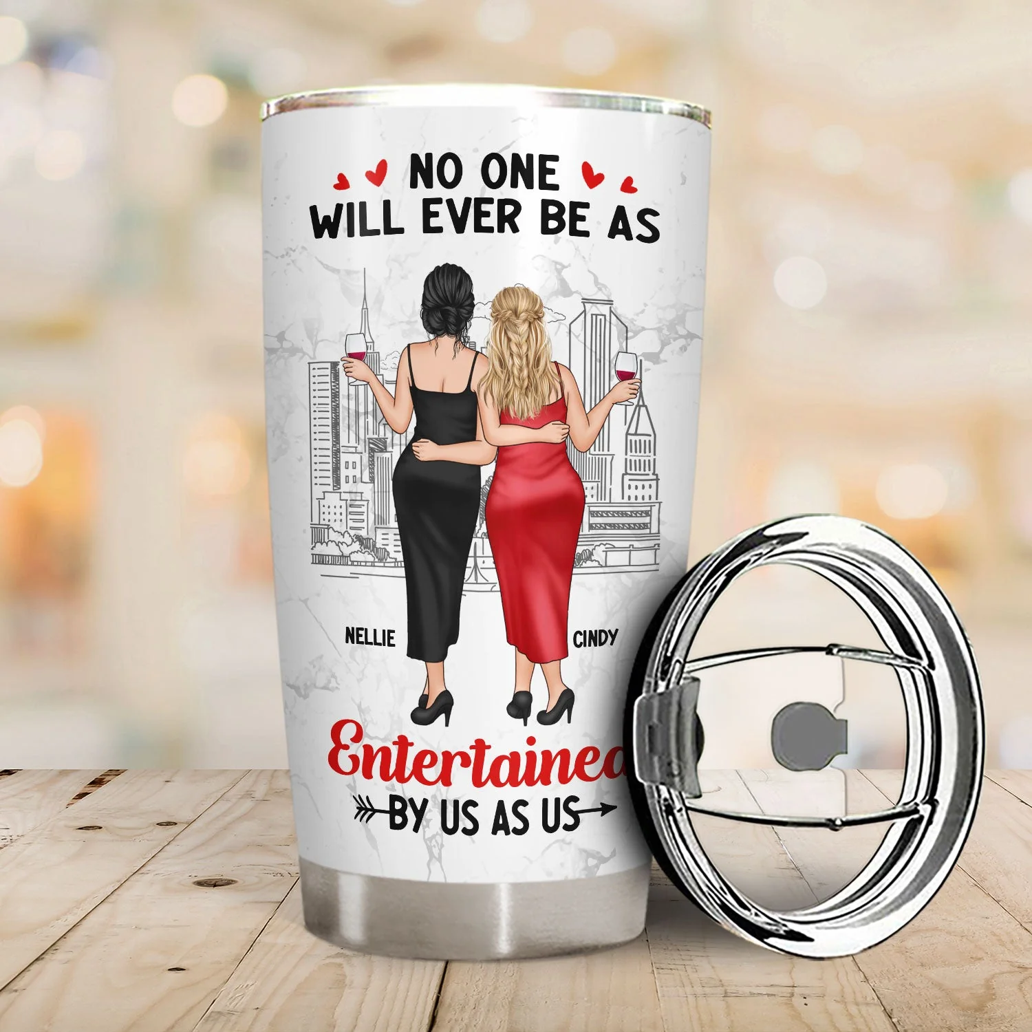 Bestie Backside No One Will Ever Be As Entertained - Gift For Besties - Personalized Tumbler - Image 2