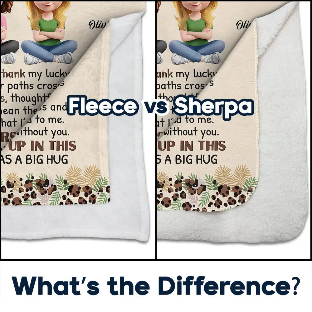 Bestie Did I Ever Tell You - Personalized Fleece Blanket, Sherpa Blanket - Image 4