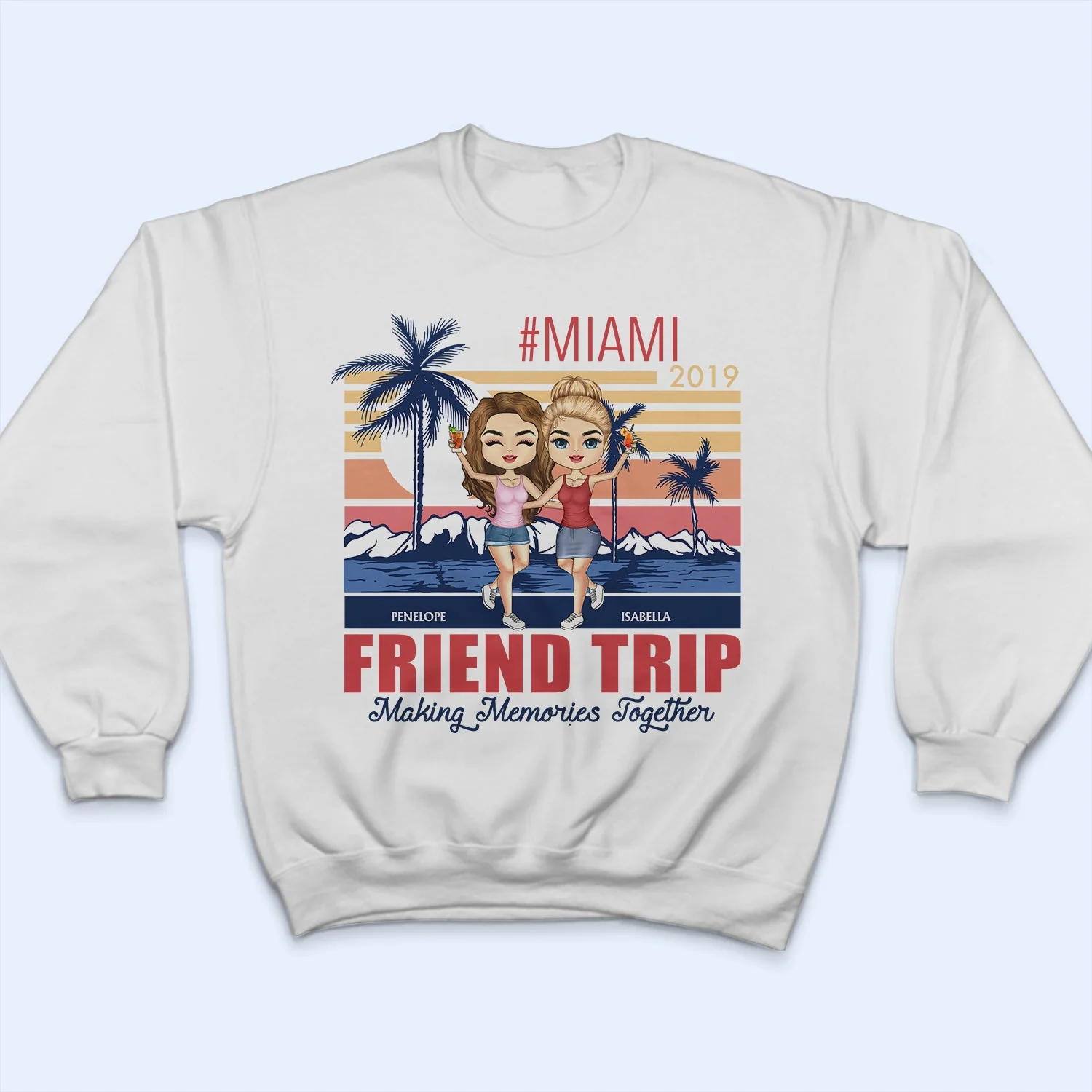 Bestie Family Girl Trip Making Memories Together - Birthday, Travel, Vacation Gift For Friends, Family, Sibling, Sister - Personalized T Shirt - Image 5