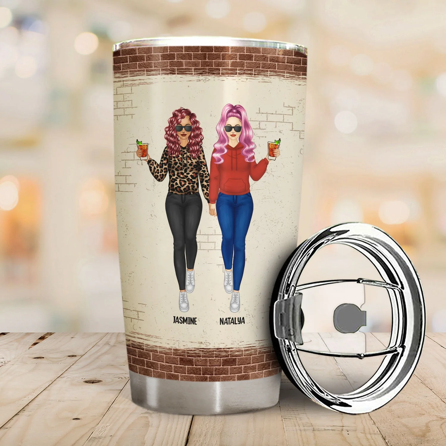 Bestie Our Friendship Is Endless - Gift For Besties - Personalized Custom Tumbler - Image 2