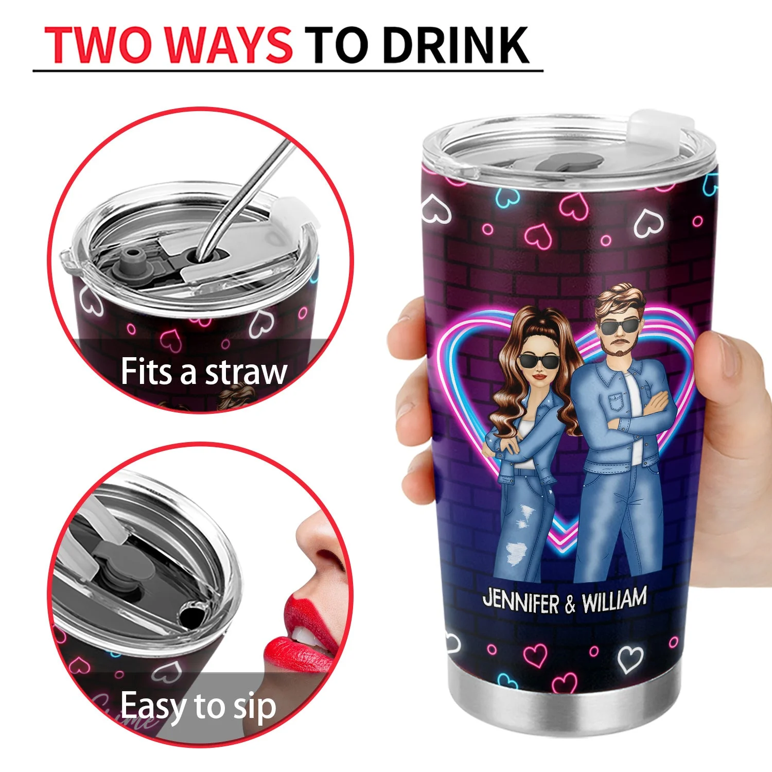 Bestie Partners In Crime - Gift For Besties - Personalized Custom Tumbler - Image 4