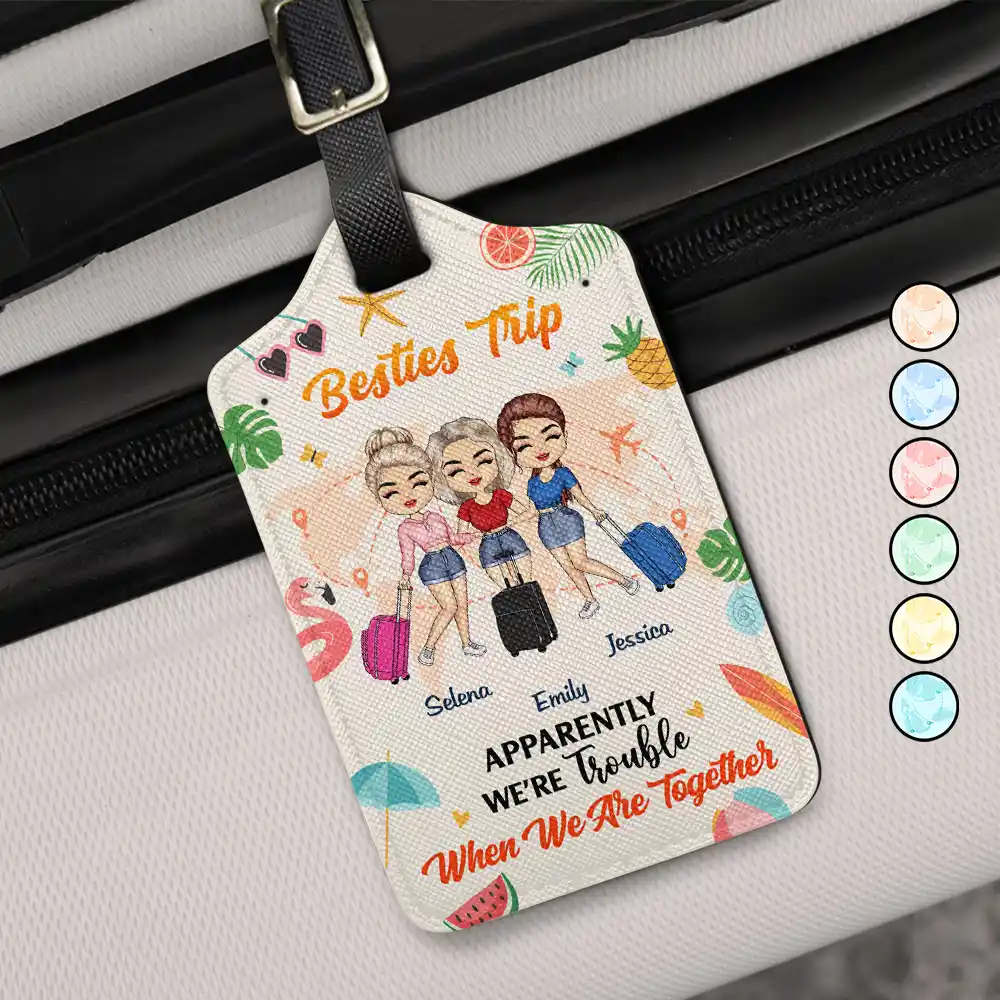 Besties Trip - Personalized Luggage Tag
