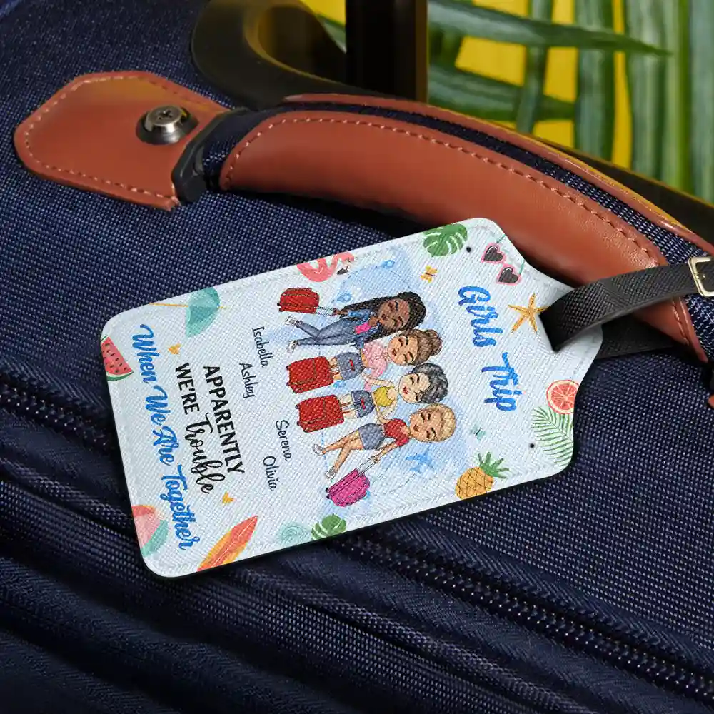 Besties Trip - Personalized Luggage Tag - Image 2