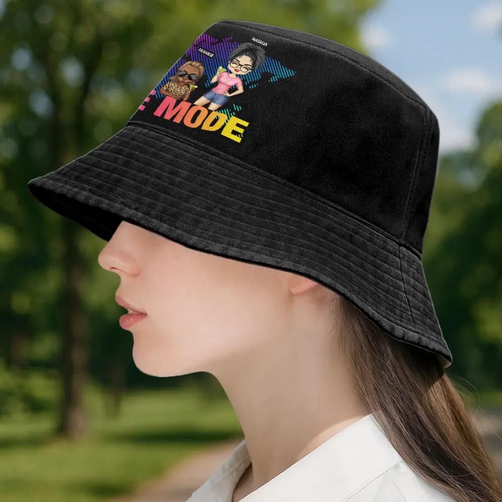 Besties Trip Travel Buddies - Personalized Bucket Hat - Image 3