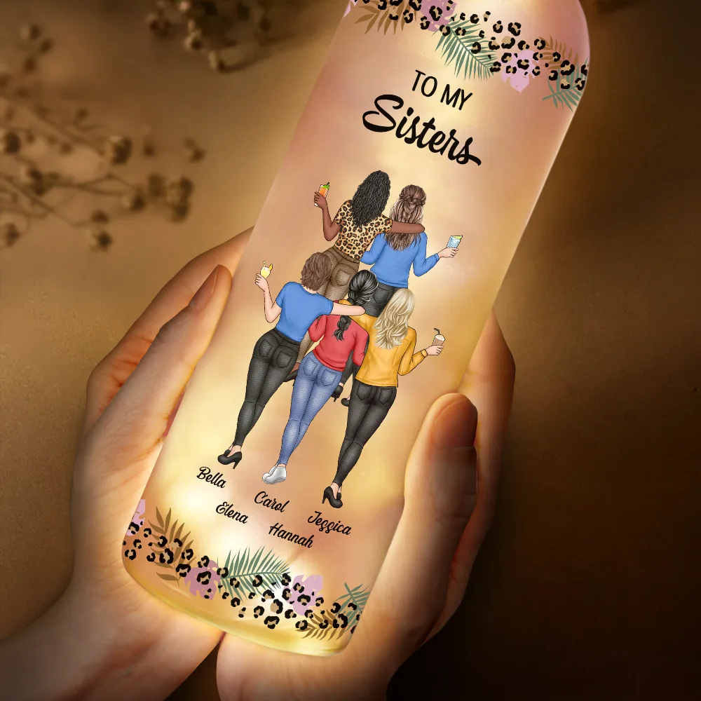 Besties You Are The Sister I Got To Choose - Personalized Bottle Light - Image 3
